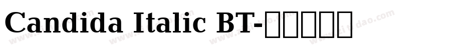 Candida Italic BT字体转换